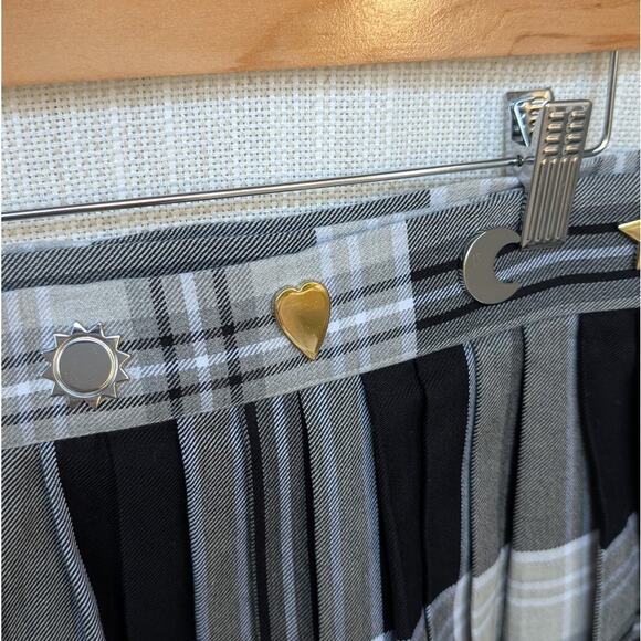 Charles Jeffrey Loverboy Tartan-print Pleated Cotton-Twill Mini Skirt, size XL - Picture 6 of 10